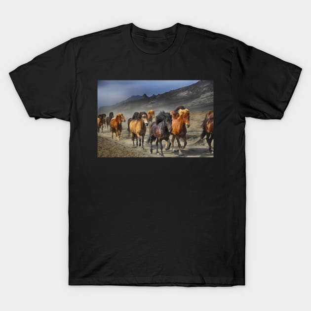 Running Horses T-Shirt by kawaii_shop